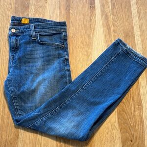 Pilcro and the Letterpress Anthropologie Deep Blue Skinny Jeans 27 classic style